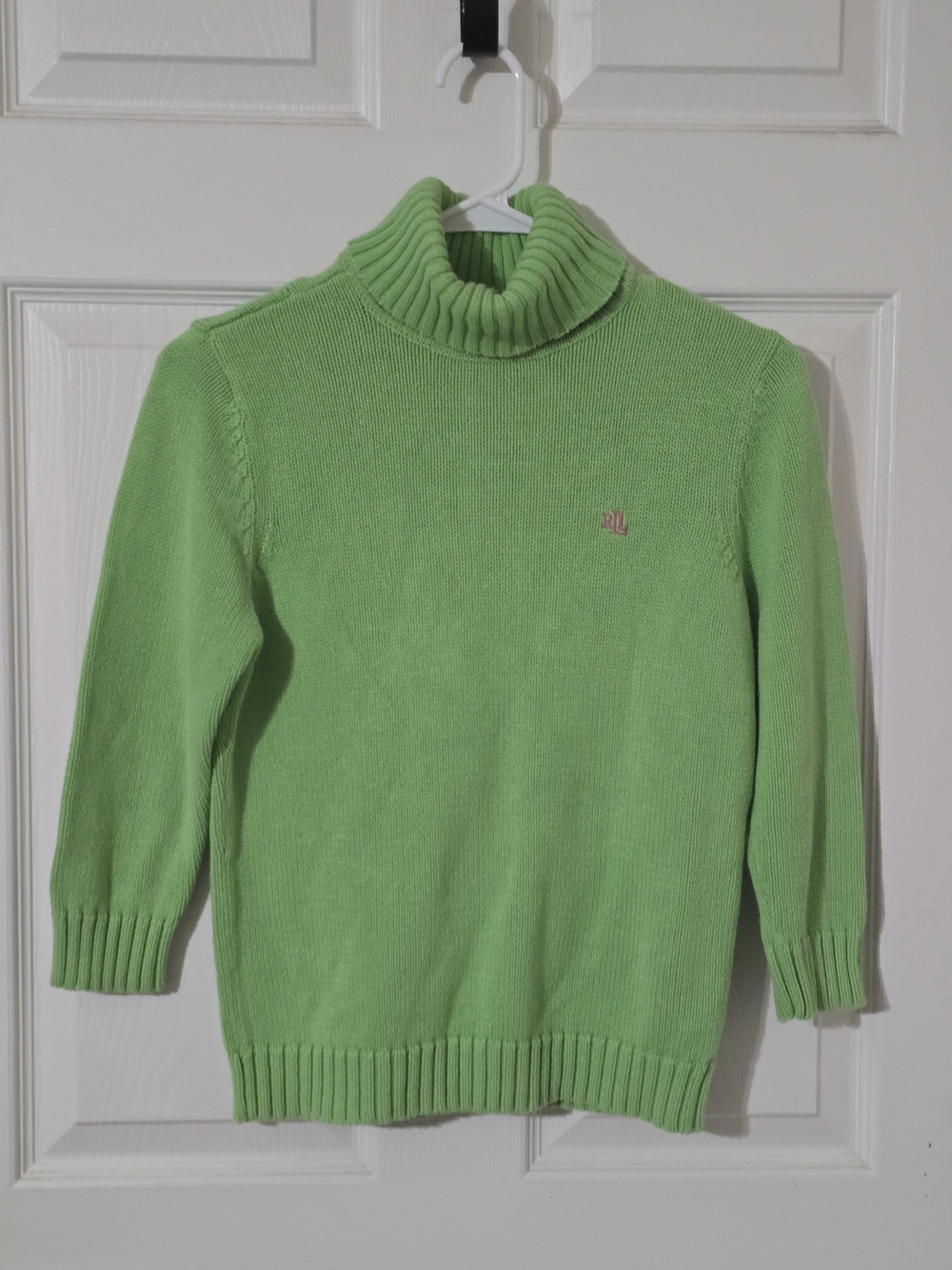 Lauren Ralph Lauren Lime Green Turtleneck Sweater